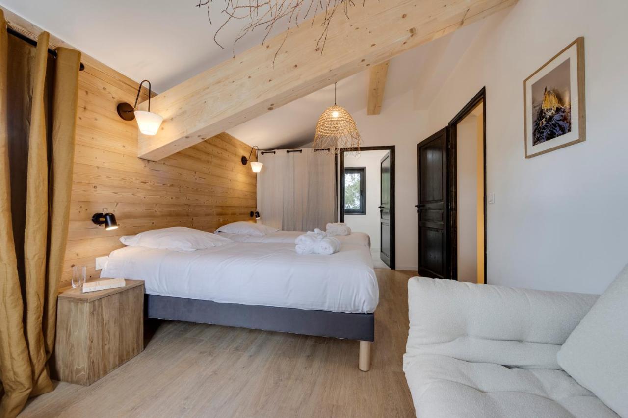 Chalet Du Bois Melay - Piscine - Proche Pistes - 15 Personnes La Plagne Luaran gambar