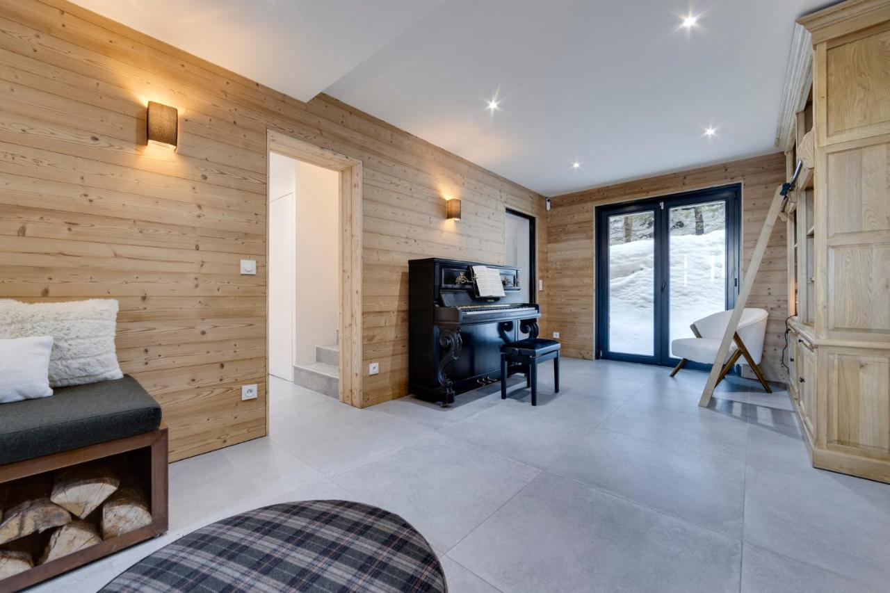 Chalet Du Bois Melay - Piscine - Proche Pistes - 15 Personnes La Plagne Luaran gambar