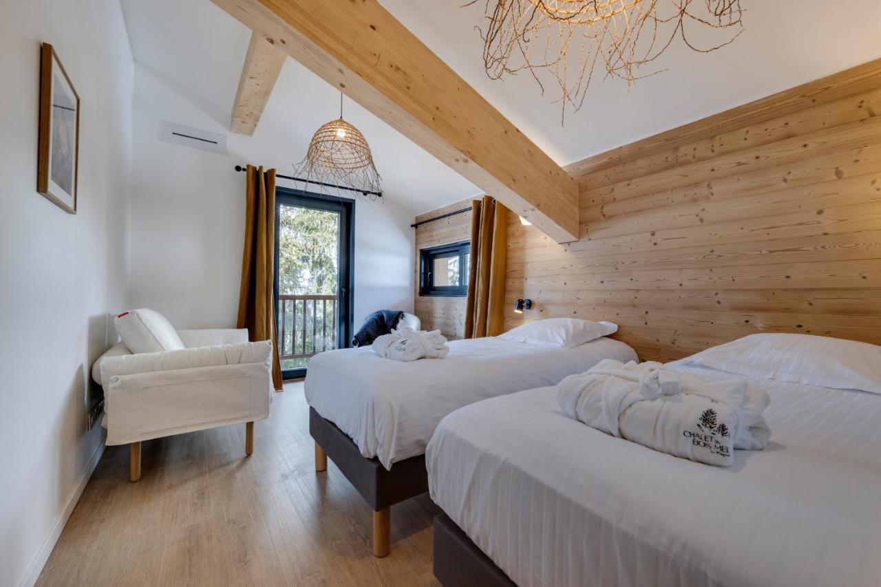 Chalet Du Bois Melay - Piscine - Proche Pistes - 15 Personnes La Plagne Luaran gambar