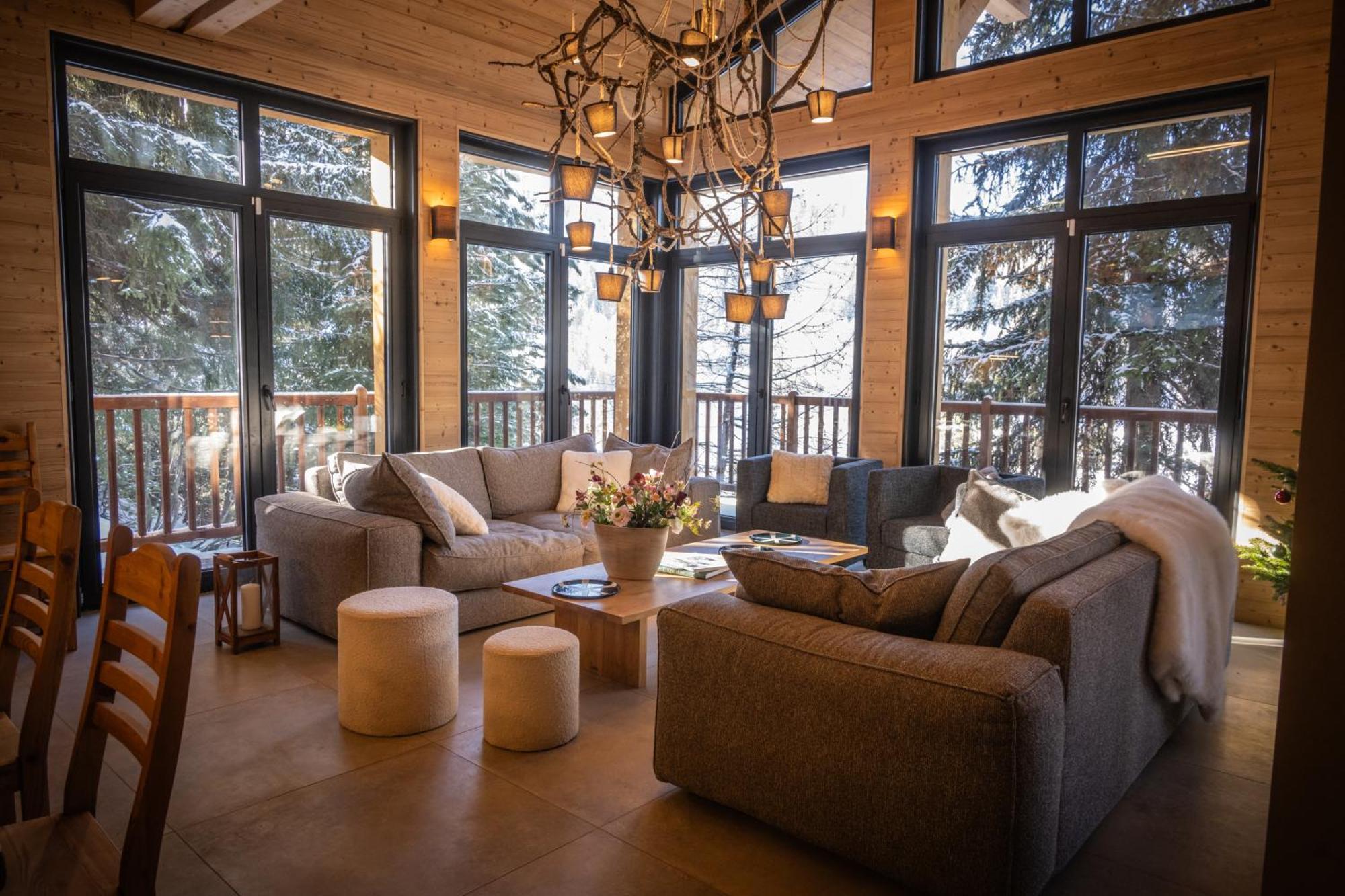 Chalet Du Bois Melay - Piscine - Proche Pistes - 15 Personnes La Plagne Luaran gambar