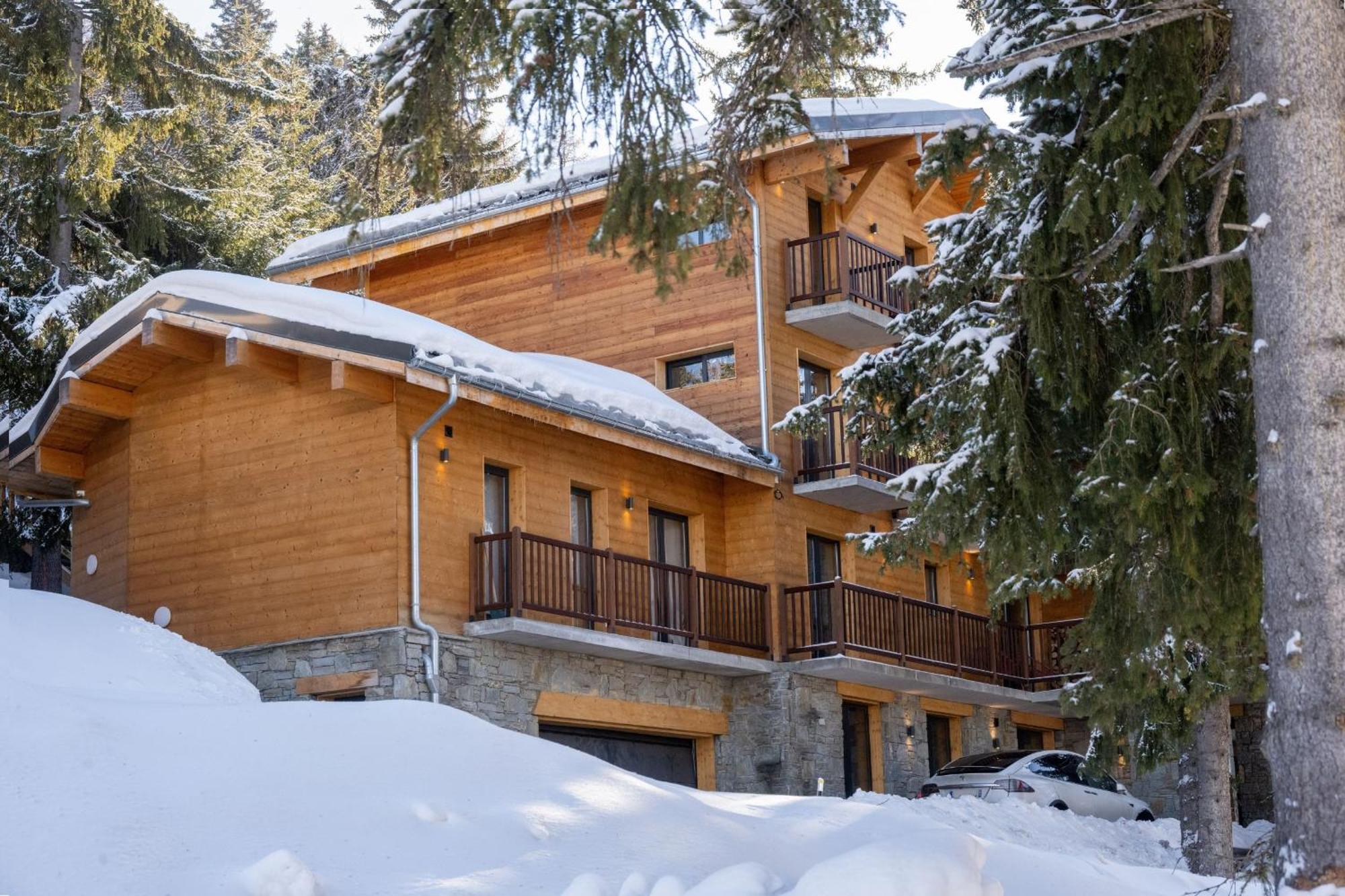 Chalet Du Bois Melay - Piscine - Proche Pistes - 15 Personnes La Plagne Luaran gambar